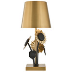 Posey Rechargeable Table Lamp - Brass / Black