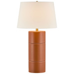Albert Table Lamp - Honey Brown / White