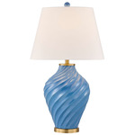 Viola Table Lamp - Blue / White