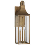 Lancaster Outdoor Wall Sconce - Atlas Bronze / Clear