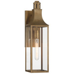 Lancaster Outdoor Wall Sconce - Atlas Bronze / Clear