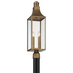 Lancaster Outdoor Post Light - Atlas Bronze / Clear