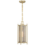 Jacobs Outdoor Pendant - Serene Brass / Clear Mica