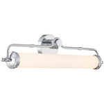 Keller Bathroom Vanity Light - Chrome / White Opal