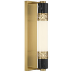 Farrell Wall Sconce - Warm Brass / White Opal