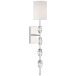 Sebring Wall Sconce - Polished Nickel / White