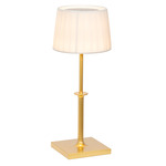 Poldina Classic Color-Select Portable Table Lamp - Matte Gold / White