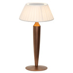 Flaminia Portable Color-Select Table Lamp - Matte Bronze / White