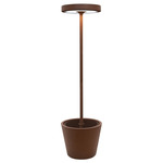 Poldina Reverso Color-Select Solar Floor Lamp - Rust