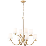 Cordelia Chandelier - Modern Gold / White