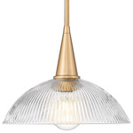 Lunelle Pendant - Modern Gold / Clear