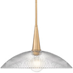 Lunelle Pendant - Modern Gold / Clear