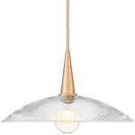 Lunelle Pendant - Modern Gold / Clear