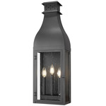 Toulouse Outdoor Wall Light - Sand Black / Clear Seedy