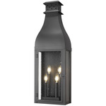 Toulouse Outdoor Wall Light - Sand Black / Clear Seedy