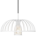 Valencia Pendant - Textured White / Textured White