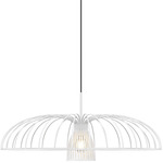 Valencia Pendant - Textured White / Textured White