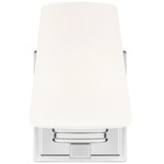 Nextra Wall Sconce - Brushed Nickel / White Opal