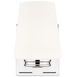 Nextra Wall Sconce - Chrome / White Opal