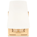 Nextra Wall Sconce - Modern Gold / White Opal