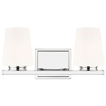 Nextra Bathroom Vanity Light - Chrome / White Opal