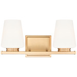 Nextra Bathroom Vanity Light - Modern Gold / White Opal