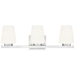 Nextra Bathroom Vanity Light - Brushed Nickel / White Opal