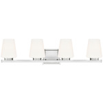 Nextra Bathroom Vanity Light - Brushed Nickel / White Opal