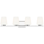 Nextra Bathroom Vanity Light - Chrome / White Opal