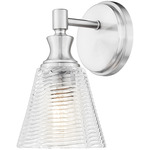 Auden Wall Sconce - Brushed Nickel / Clear