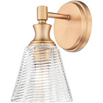 Auden Wall Sconce - Modern Gold / Clear