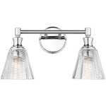 Auden Bathroom Vanity Light - Chrome / Clear