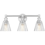 Auden Bathroom Vanity Light - Brushed Nickel / Clear