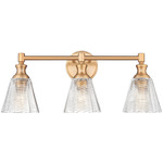Auden Bathroom Vanity Light - Modern Gold / Clear