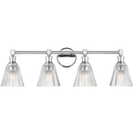 Auden Bathroom Vanity Light - Chrome / Clear
