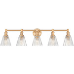 Auden Bathroom Vanity Light - Modern Gold / Clear