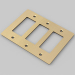 Buster + Punch Metal Wall Plate - Overstock - Brass