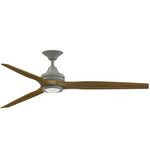 Spitfire DC Smart Ceiling Fan - Antique Graphite / Koa