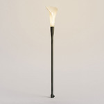 Bloom Outdoor Bollard - Dark Green / White