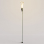 Bloom Outdoor Bollard - Dark Green / White