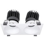 Luca 3.5 inch Static White 2-Light Multiples with Trim - White / White