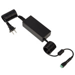 60W 24V LED Non-Dim Power Supply w/ Cord and Plug - Black