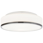Aero Ceiling Light - Chrome / Opal