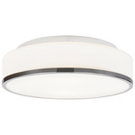 Aero LED Ceiling Light - Chrome / Opal