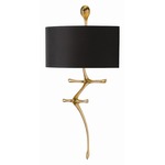 Gilbert Wall Light - Gold Leaf / Black