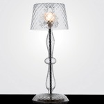 Silice Table Lamp - Polished Chrome / Ballotton Crystal