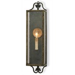 Wolverton Wall Light - Bronze Verdigris / Clear Seeded