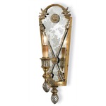 Napoli Wall Sconce - Silver / Gold Leaf / Antique Mirror