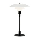 PH 3/2 Glass Table Lamp - Black Chrome / Opal