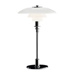 PH 3/2 Glass Table Lamp - Chrome / Opal